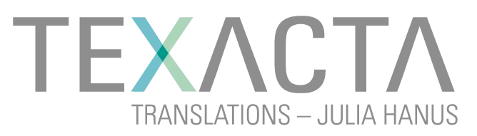 Logo: Texacta Translations - Julia Hanus